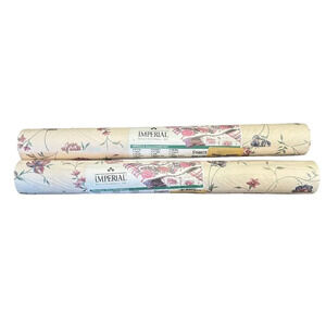 Imperial Wallpaper Vintage Floral Print 3156072 Rare 33 Ft x 20.5 In New 2 Rolls